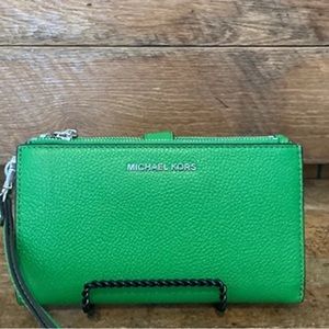 Green Michael Kors clutch